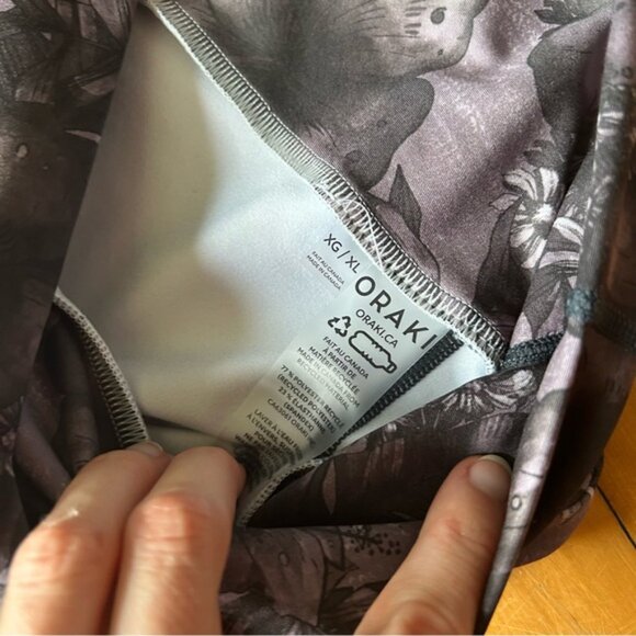 Oraki Sz XL printed High Rise Full Length Athletic Leggings - Picture 11 of 11